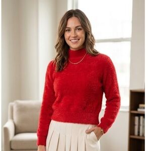 Bailey 44 Vibrant Red Turtleneck Sweater